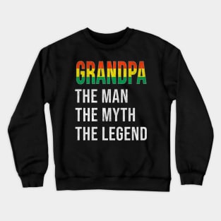 Grand Father Bolivian Grandpa The Man The Myth The Legend - Gift for Bolivian Dad With Roots From  Bolivia Crewneck Sweatshirt